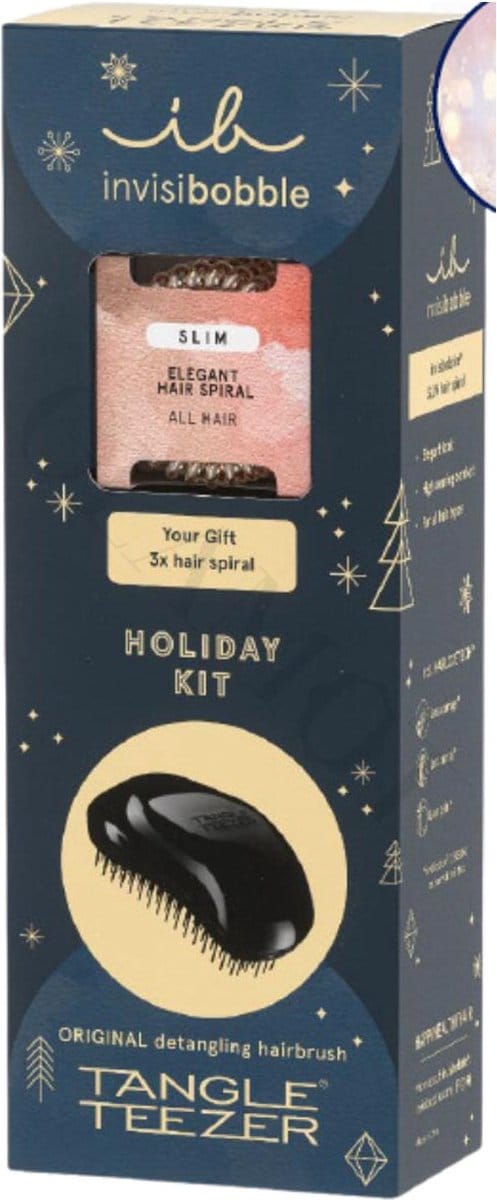 invisibobble and tangle teezer classic beauty set