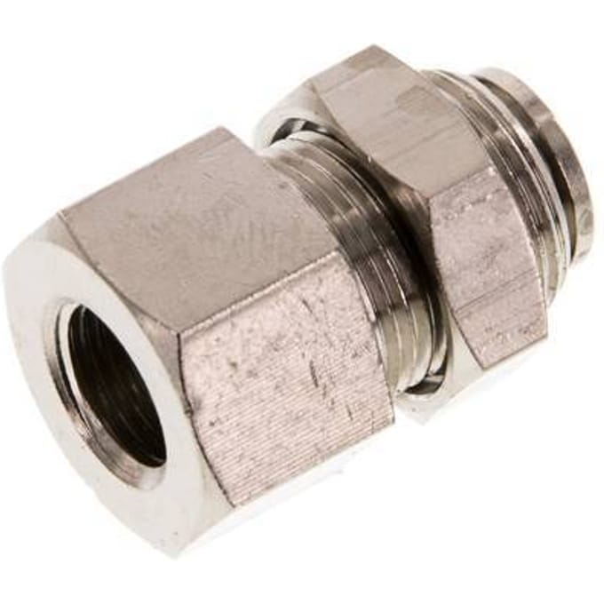 6mm x G1/8'' Messing Insteekfitting Binnendraad Schotdoorvoer NBR [2 Stuks]