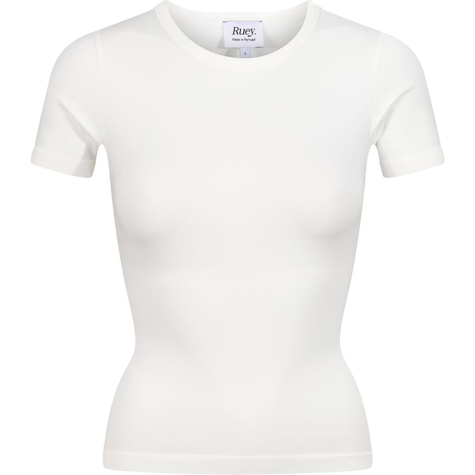 Dames Essentiële Basis T-Shirt Vormend Gerecycled Stretch Everyday Fit