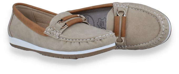 Mode-mania Dames Mocassin | Beige | Maat: 41