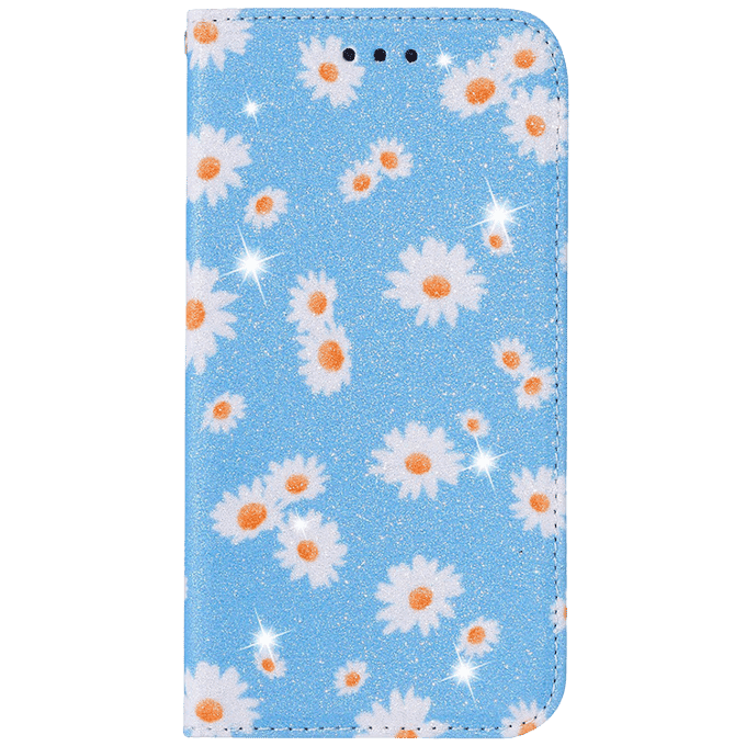 Comfycase Samsung Galaxy S20 Daisy Hoesje Blauw