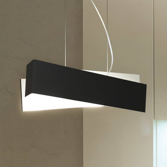 Linea Light Hanglamp Zig Zag zwart-wit