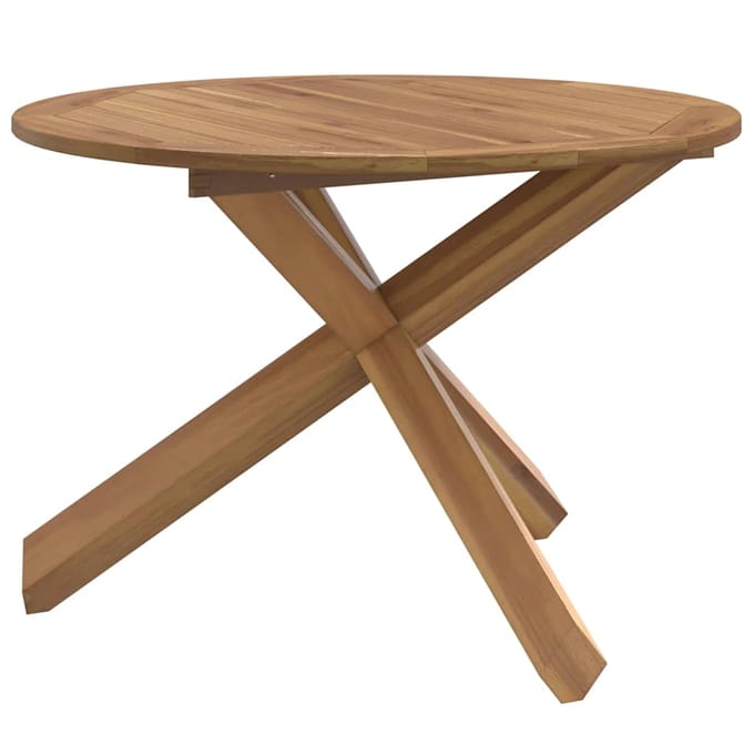 vidaXL - Tuintafel - Ø109x74 - cm - massief - teakhout
