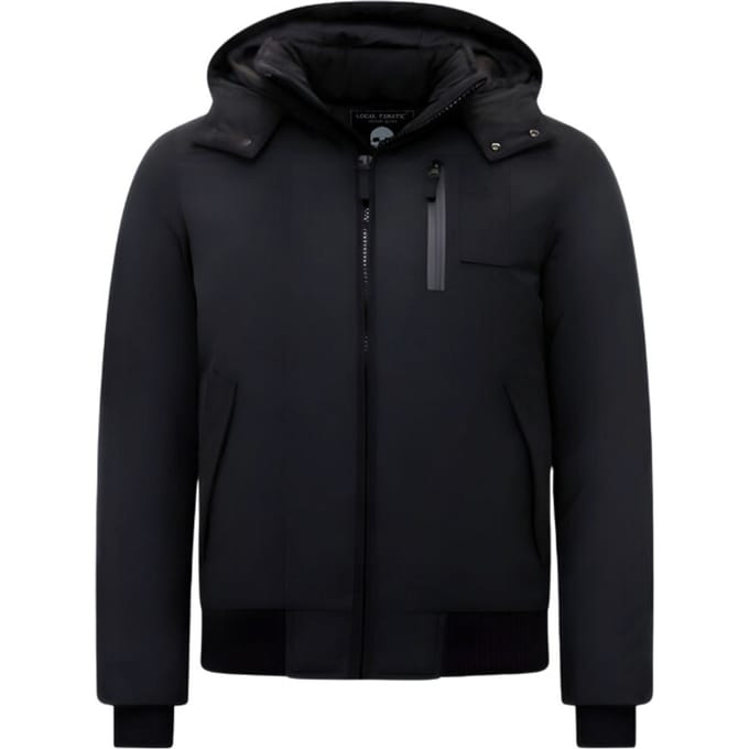 Winterjas Heren Kort Model -7006 - Zwart