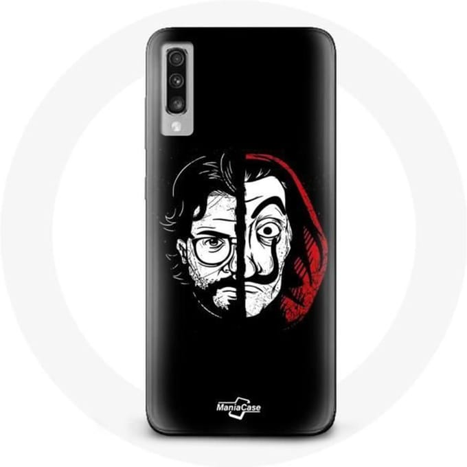 Coque - La casa de papel - Samsung Galaxy A70 - Souple - Noir - Mixte