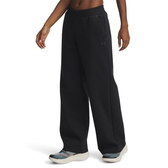 Under Armour Dames/Dames Sweatbroek Wijde Pijpen (Zwart)