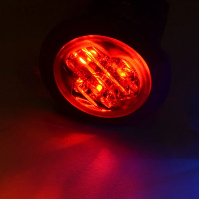 Flitser - Ledson - HideAway - Helder - 16 flitspatronen - Rood - R65 - 12V-24V