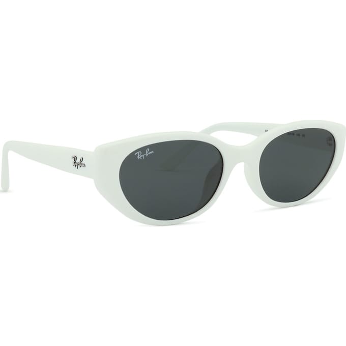 Ray-Ban RB4457D Bio Based 677287 gepolijst wit donkergrijs zonnebril