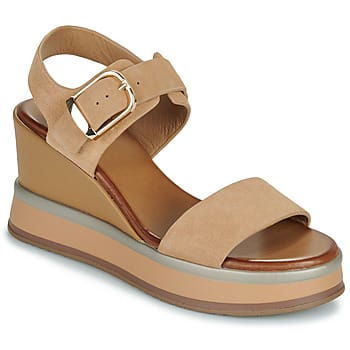 Sandalen met sleehak Inuovo B37008-COCONUT