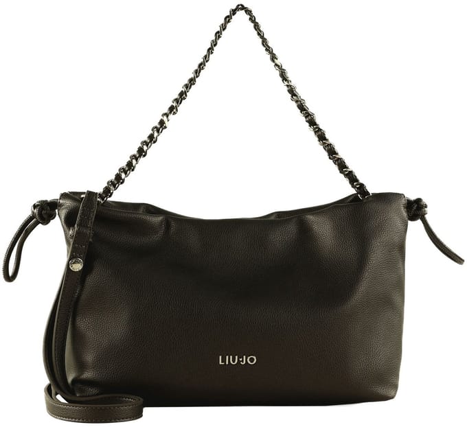 LIU JO schoudertas Stilly Crossbody Bag Anthracite Metallic antraciet