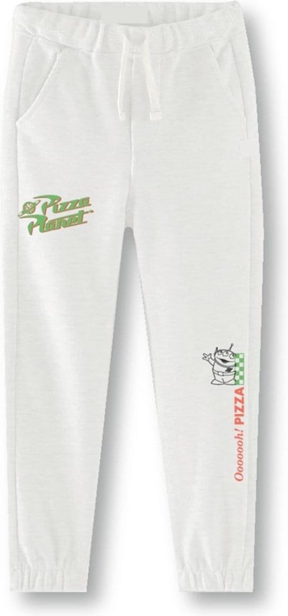 Disney Toy Story - Pizza Planet Kinder joggingbroek - Kids tm 14 jaar - Wit