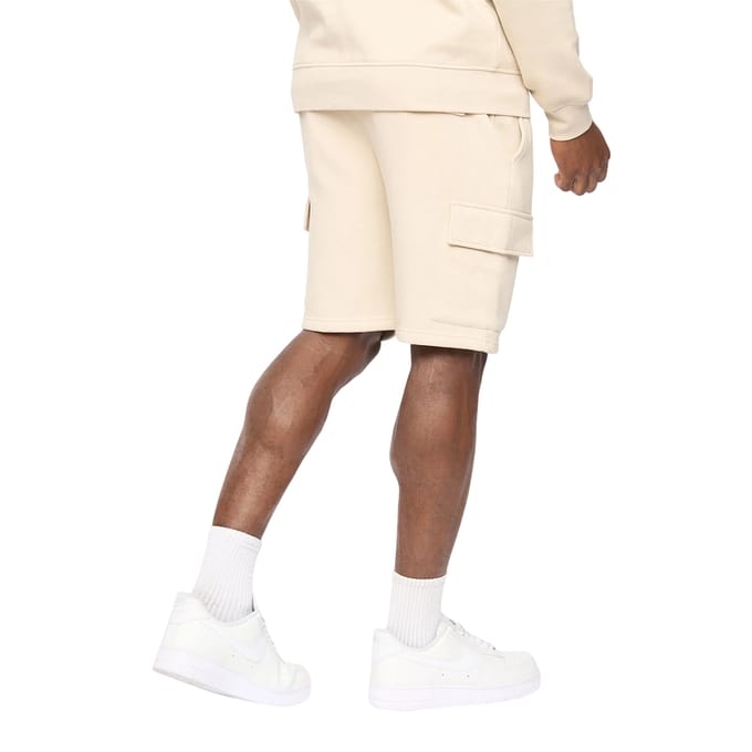 Crosshatch Heren Bardon Cargo Shorts (Lichtgrijs)
