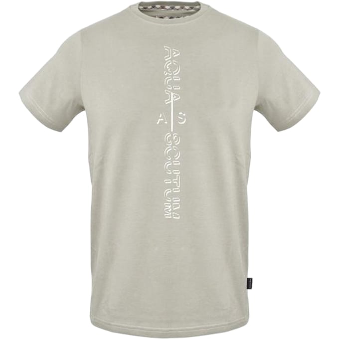 Aquascutum Heren Logo Crew Neck Regular T-shirt (Grijs)