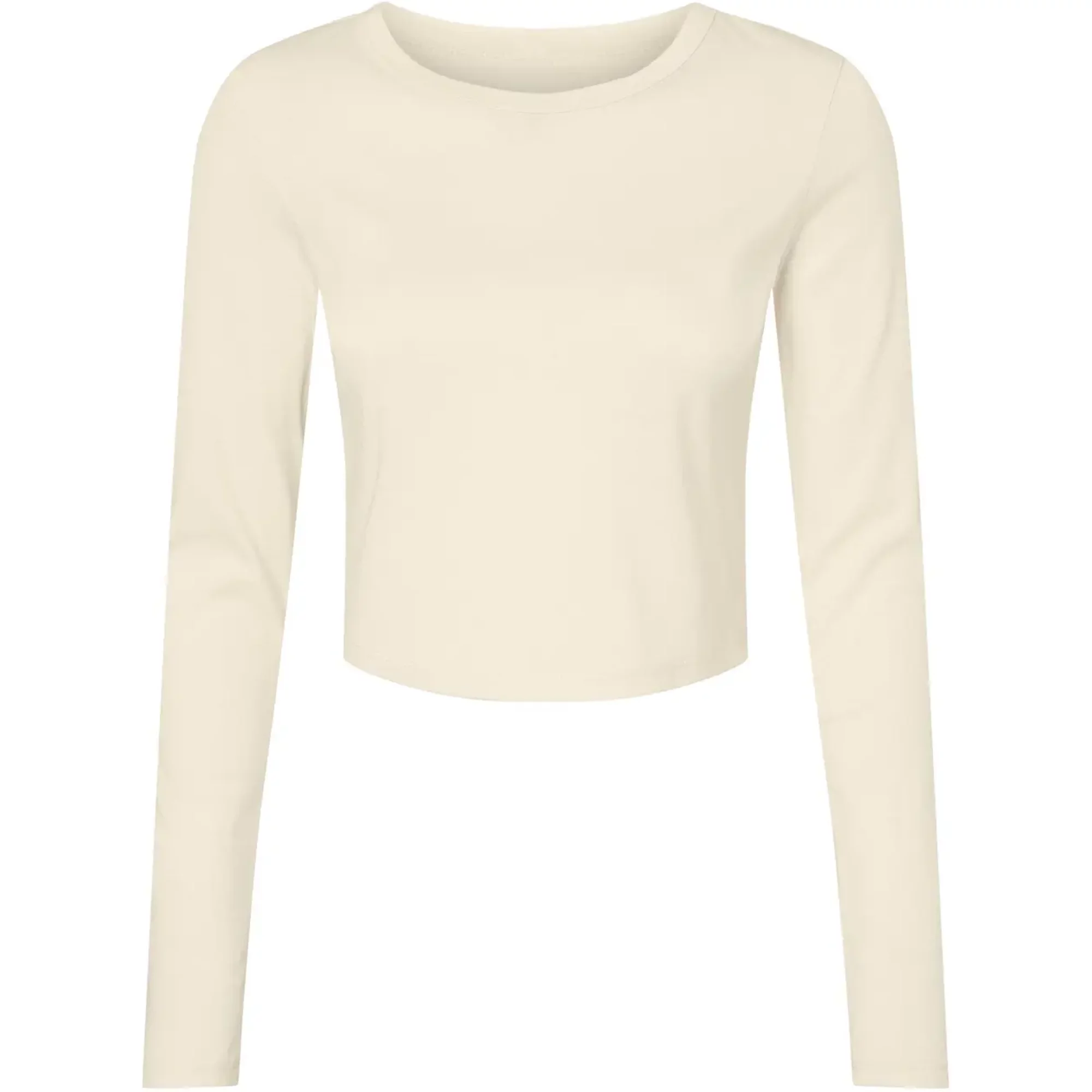 Bella+Canvas Women´s Micro Rib Long Sleeve Baby Tee BL1501 - Solid Natural Blend - M