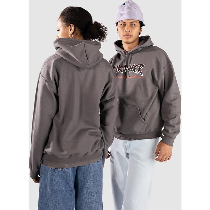 Thrasher Slash Hoodie bruin