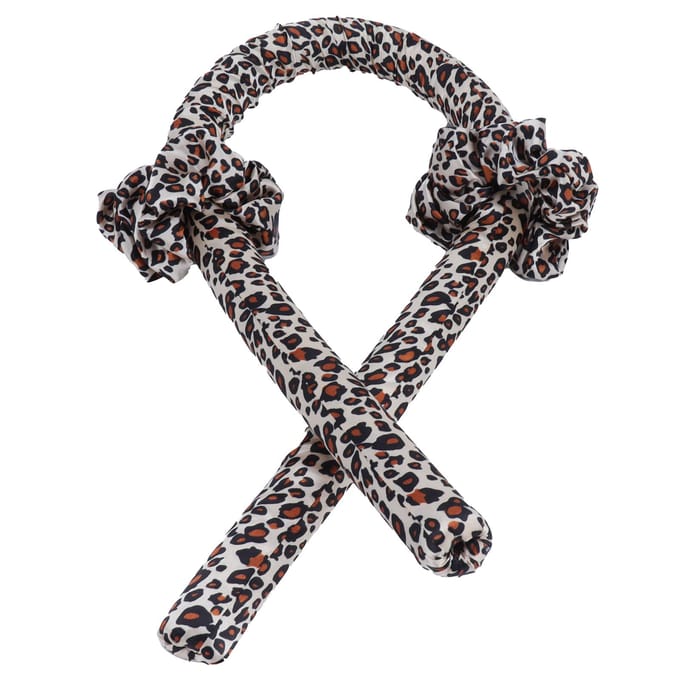 Hittevrije Krulspelden Hoofdband Schuim Spons Geen Hitte Haarrollers Kruller DIY Haarstyling Tools Luipaard kleur luipaardprint