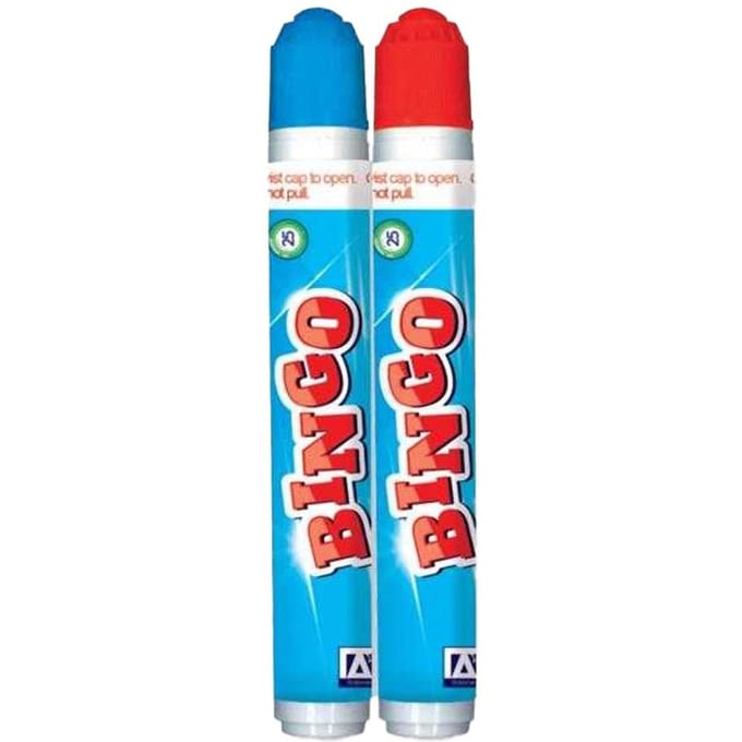 IG Design Bingo Dabber (Pak van 2) One Size rood/blauw