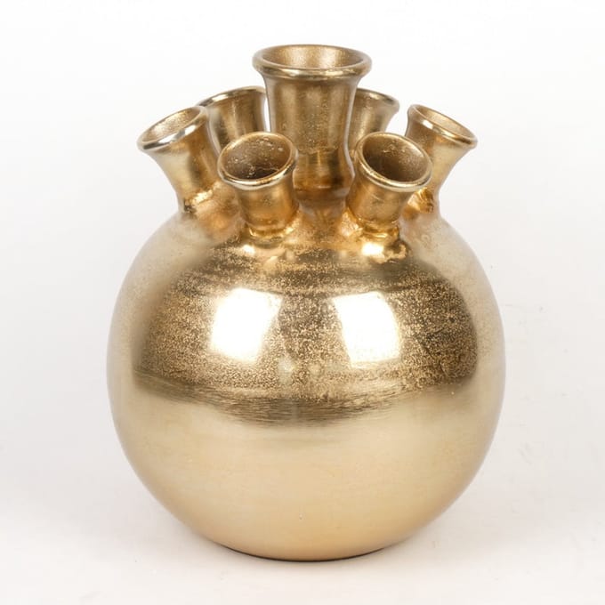 Tuitvaas aluminium Goud 28cm