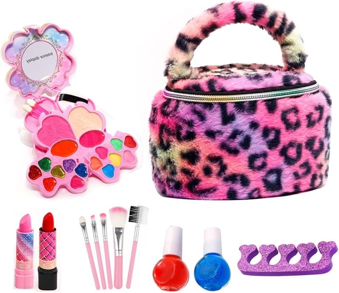 Kindermake-up Set - Schmink Speelgoed - Creatief Spelen - Wasbaar en Realistisch - 21 x 17 x 8 cm