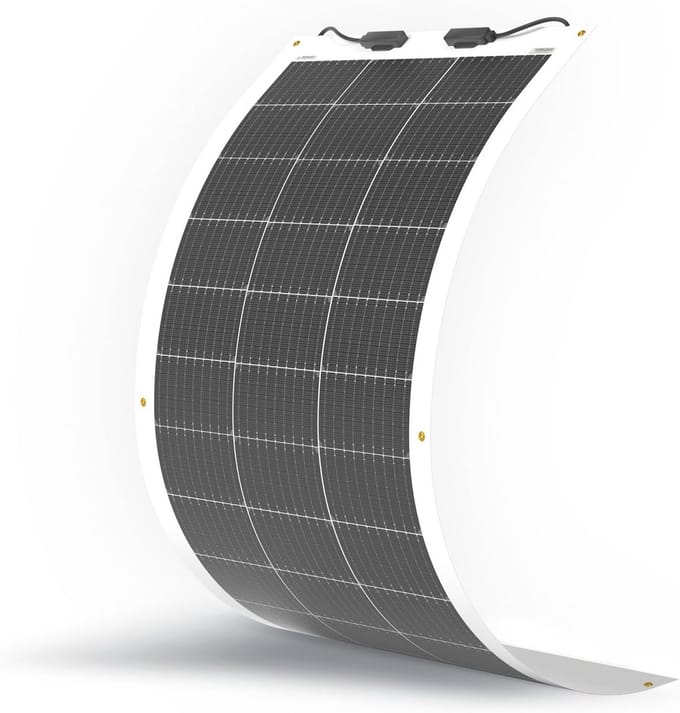 Flexibel 100 Watt Zonnepaneel - Buigbaar en Monokristallijn