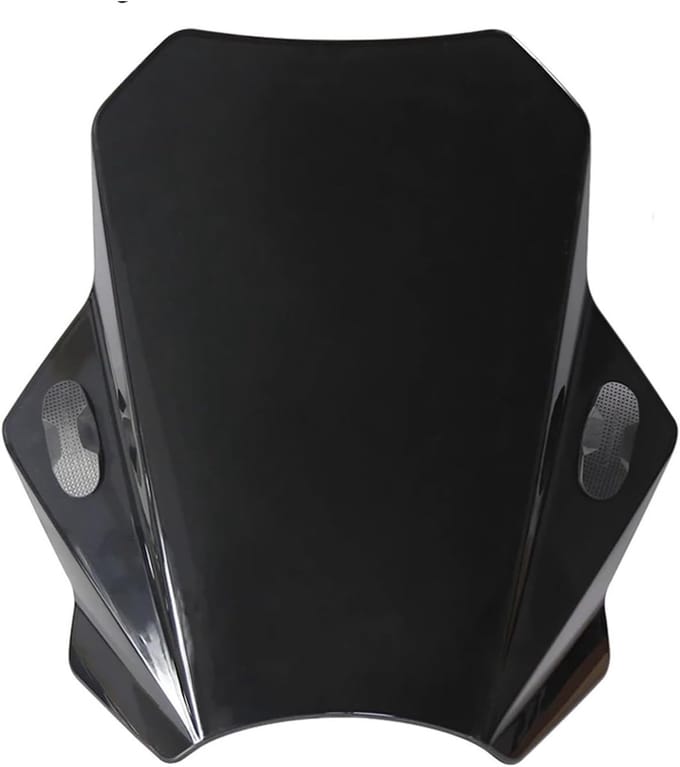 Motor Windscherm - Spoiler Verstelbaar - Comfortabel Rijden - Hoge Slagvastheid - 43x39cm - Smoke