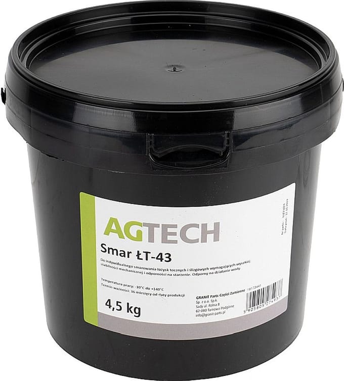 AGTECH - Litium Vet ŁT 43 - 4,5kg - Temperatuurbereik -30°C tot +130°C