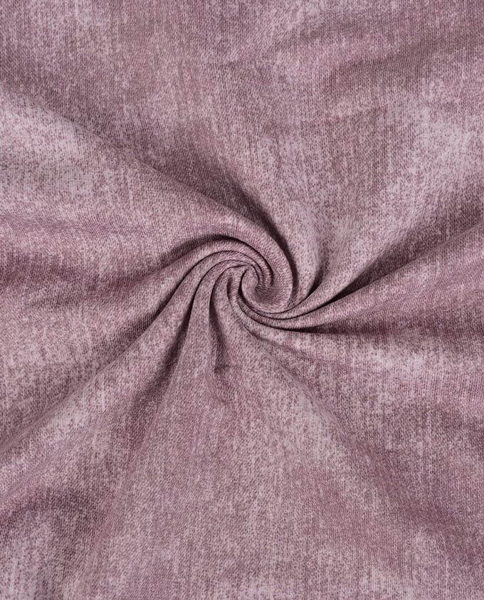 French Terry Jeans Look – Oud Roze – 250 g/m² – Met Stretch – 150 cm Breed – Per Meter