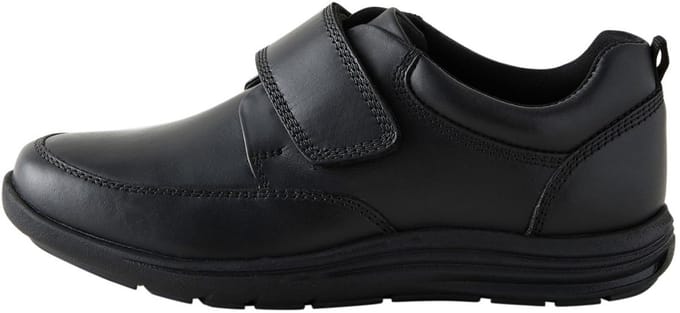 Next - Jongens - Leren schoolschoenen met 1 klittenbandsluiting - Zwart