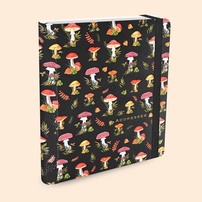Addressbook Large Peter Pauper Mushrooms
