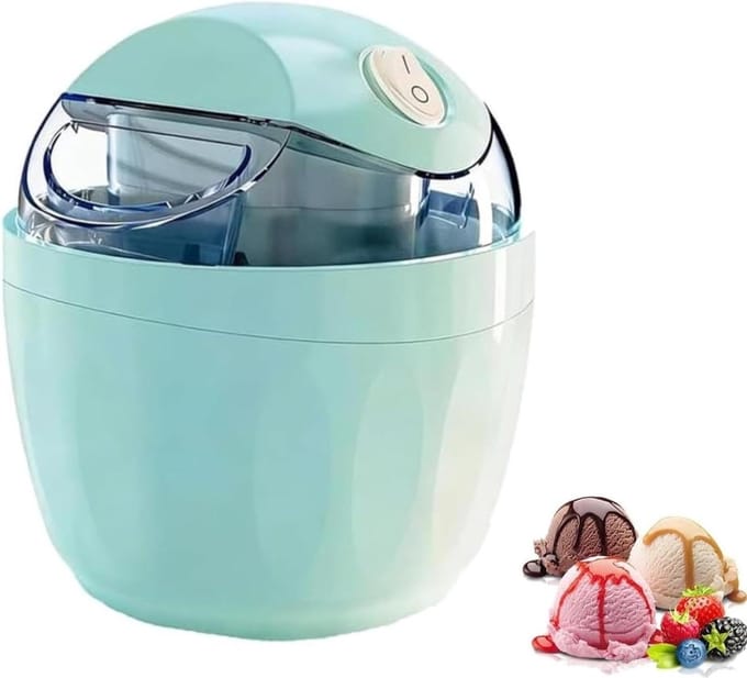 Mini IJs machine - Dessert maker - Zelf ijs maken - Persoonlijke porties - Compact formaat - Groen