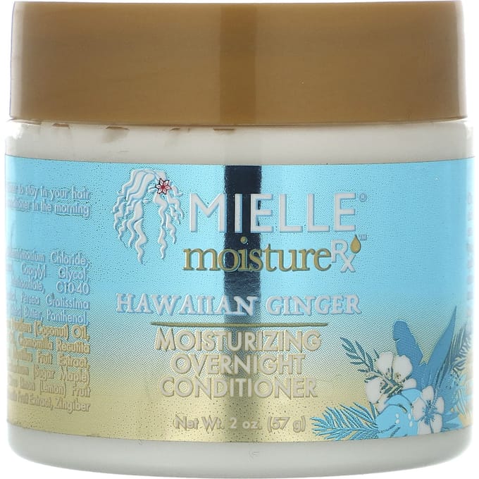 Mielle, Moisture RX, Hydraterende Nachtconditioner, Hawaïaanse Gember, 2 oz (57 gr) white