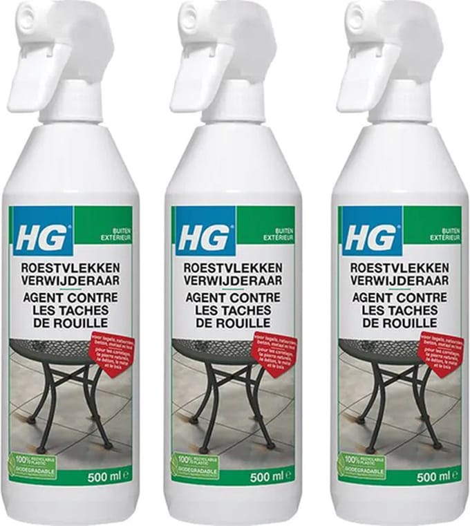 HG roestvlekkenverwijderaar - 3 stuks + Gratis KD spons