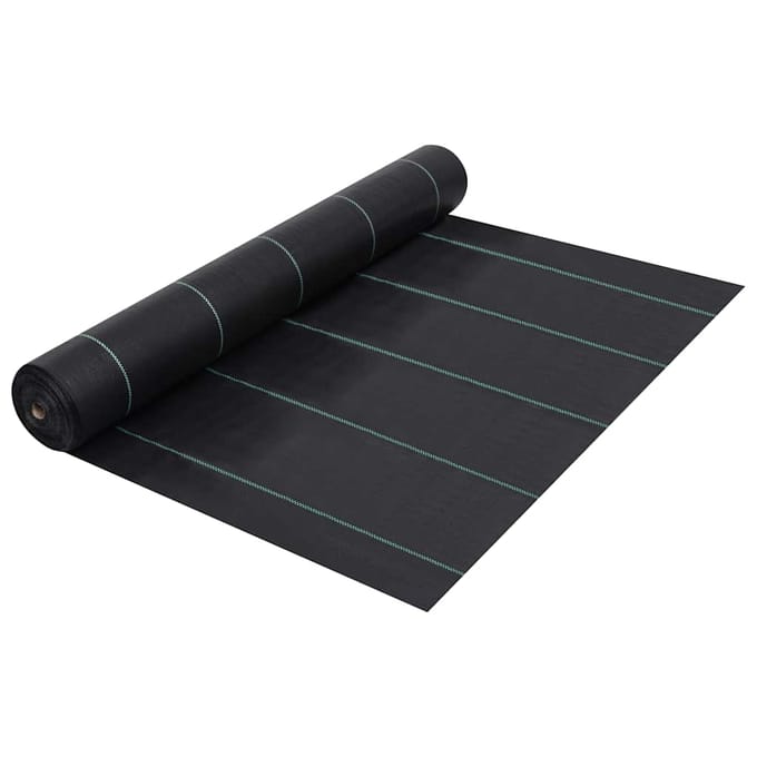 vidaXL - Worteldoek - 1x50 - m - PP - zwart