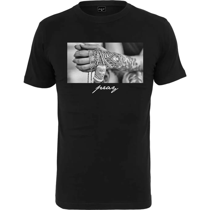 Mister Tee - Pray 2.0 Heren Tshirt - XS - Zwart