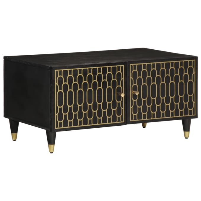 vidaXL - Salontafel - 80x50x40 - cm - massief - mangohout