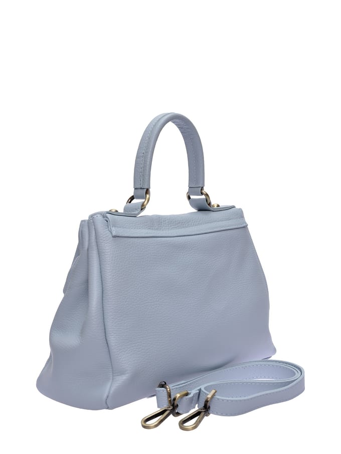 Isabella Rhea Turquoise Rundleer Tas
