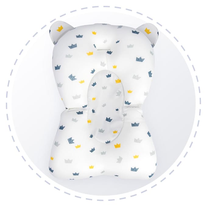 Babybadkussen badinzetstuk Ricokids wit-blauw