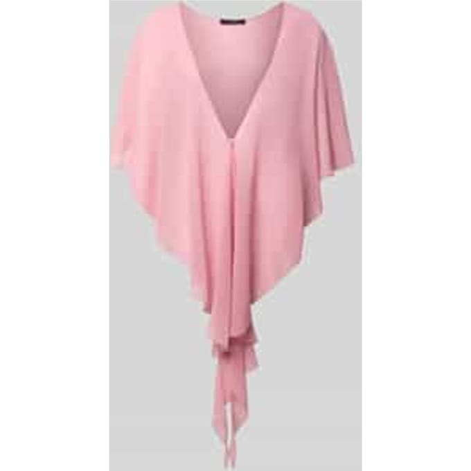 Stola van chiffon met knoopsluiting