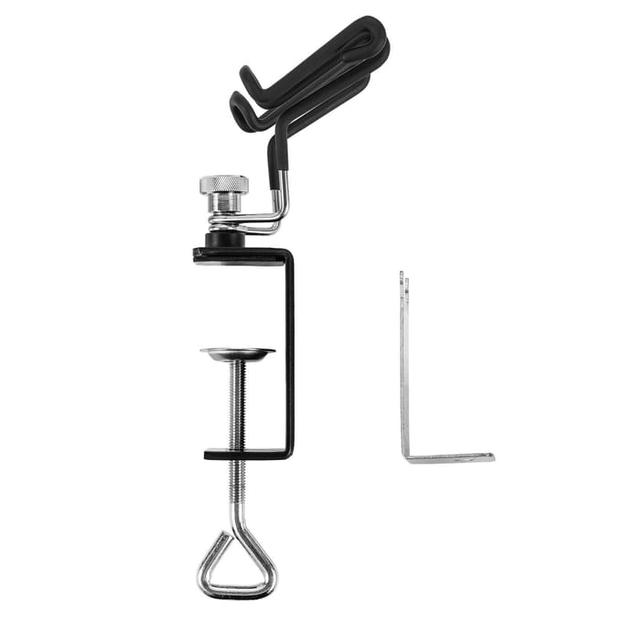 Support universel pour aérographe, outil de nettoyage, support à deux brosses, support de Table à pince avec Airbrush Holder Stand Only