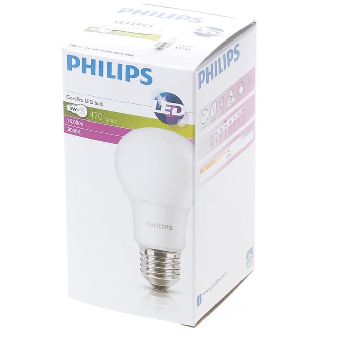 Philips CorePro LED E27 Peer Mat 4.5W 470lm - 827 Zeer Warm Wit | Vervangt 40W