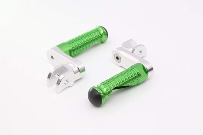 Verstelbare Motorfiets Voetsteunen (GP-Type) voor Triumph Daytona 600 (2002-2003) - Groen