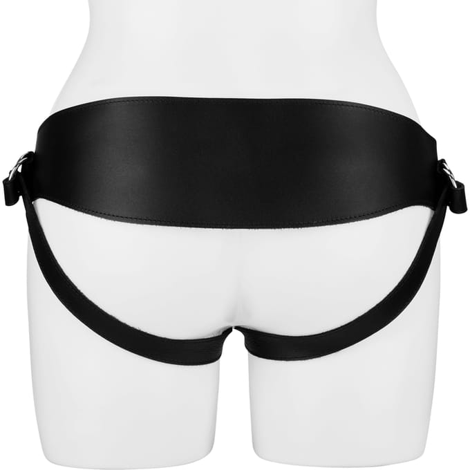 Luxe Strap-on Harnas Van Zware Kwaliteit Leer zonder dildo