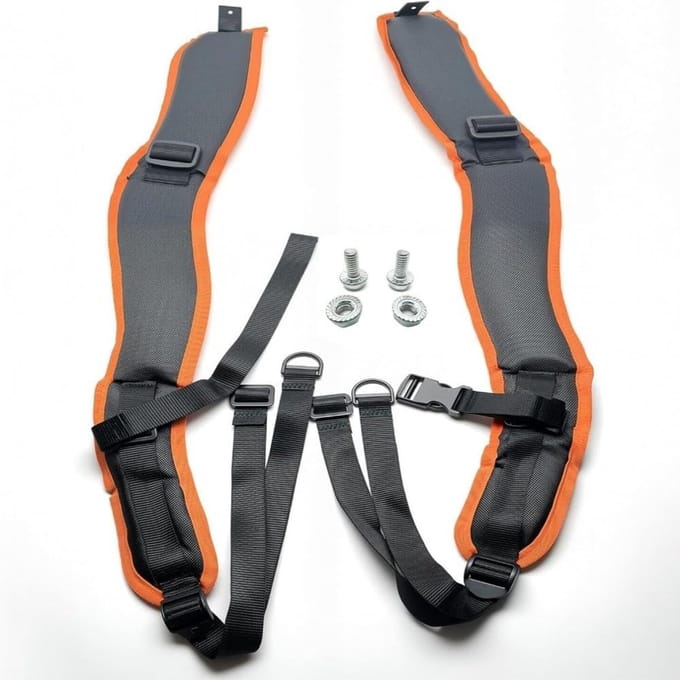 Schouderriem Set - Draagsysteem Bladblazer - Ergonomisch Werken - Verstelbare Pasvorm - 1 Set - Zwart