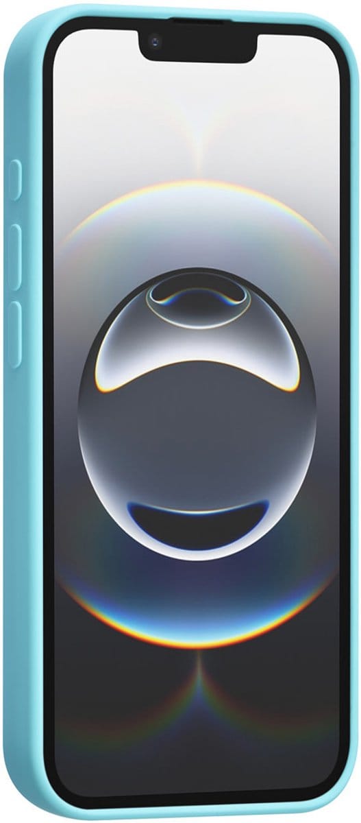 TUNIQ Back cover - iPhone 16e - Coral Blue - Siliconen met verhoogde randen