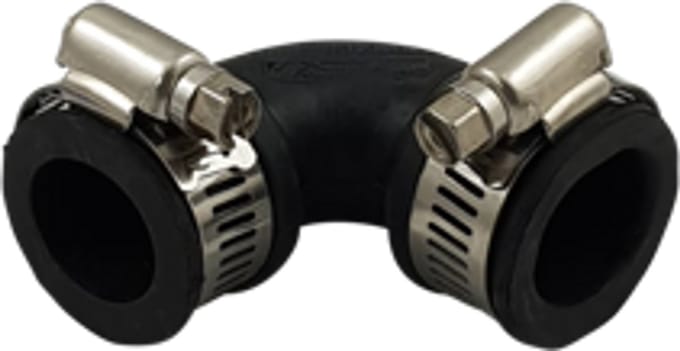 Air Aqua Flexibele EPDM bocht (90°) 20mm