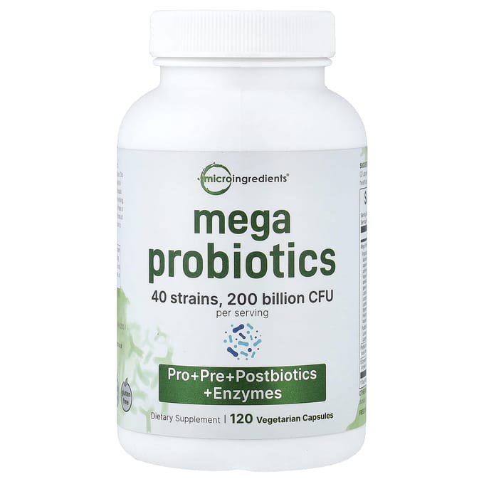 Micro Ingredients, Mega Probiotic, 120 Veggie Capsules