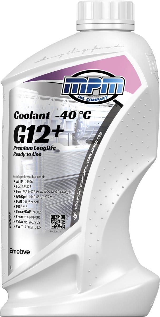 MPM Koelvloeistof -40 graden G12+ - 1 liter