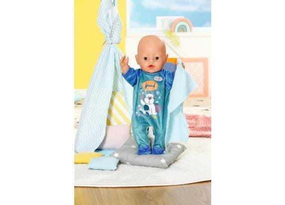 Zapf Creation BABY Born Romper blauw 43cm Poppenkleding