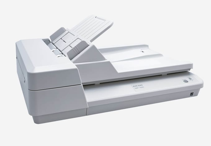 Fujitsu documentscanner SP-1425, bedienpad met 2 tasten, 50 vel ADF, 600 dpi,