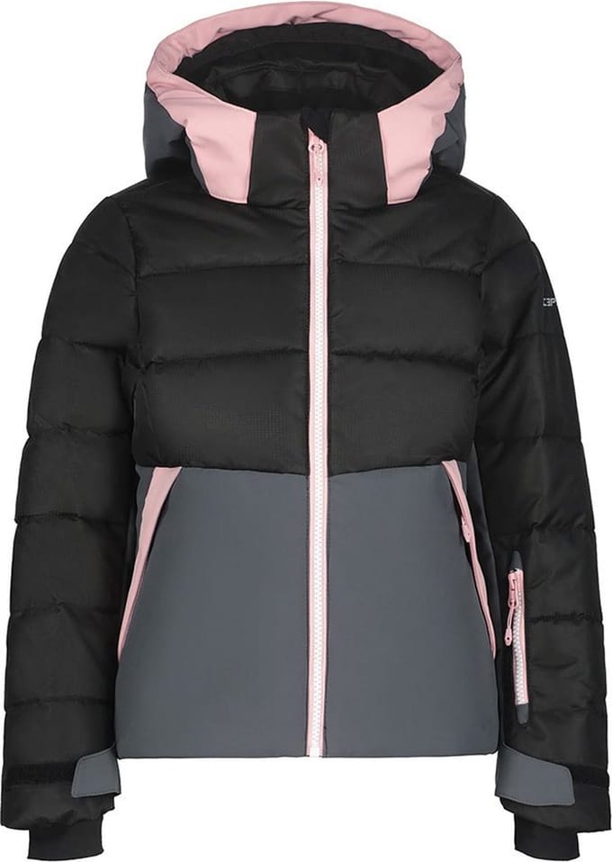Icepeak Laval Jr Jas Zwart 6-7 Years Meisjes